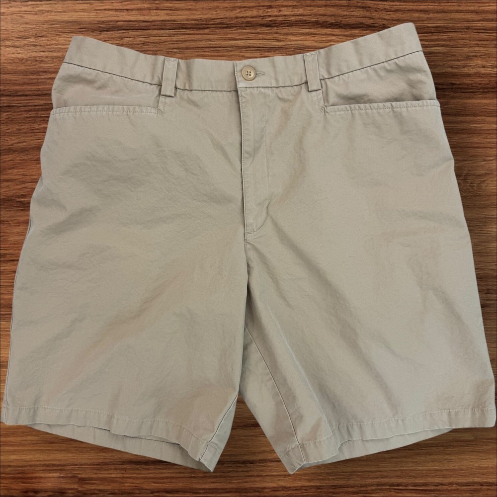 Brandini Cotton Shorts Mens 38 Khaki Chino Tan Casual Travel Everyday‎ Comfort